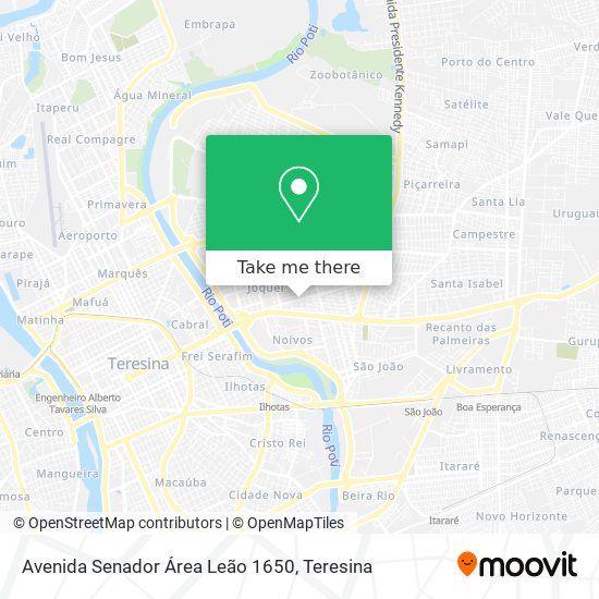 Avenida Senador Área Leão 1650 map