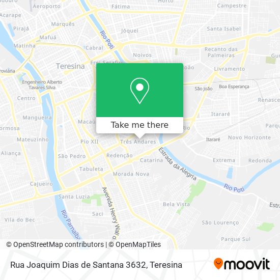Mapa Rua Joaquim Dias de Santana 3632