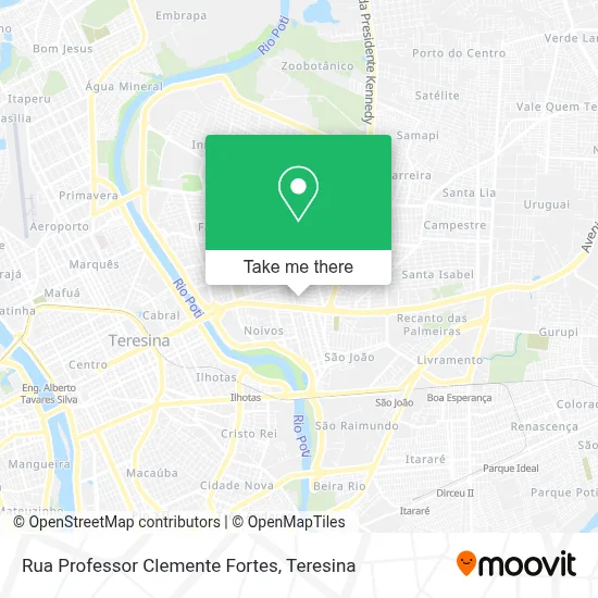 Rua Professor Clemente Fortes map