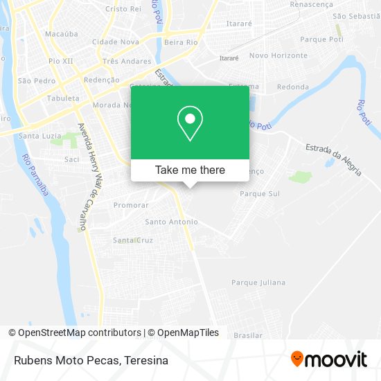 Rubens Moto Pecas map