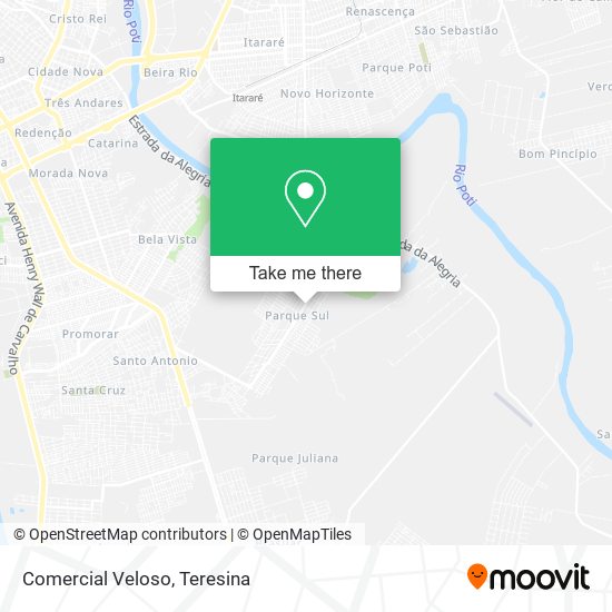 Comercial Veloso map