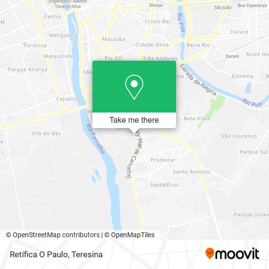 Retífica O Paulo map