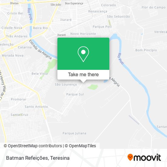 Batman Refeições map