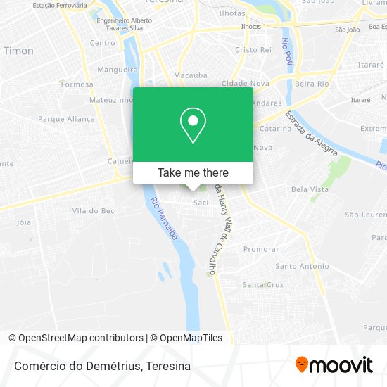 Comércio do Demétrius map