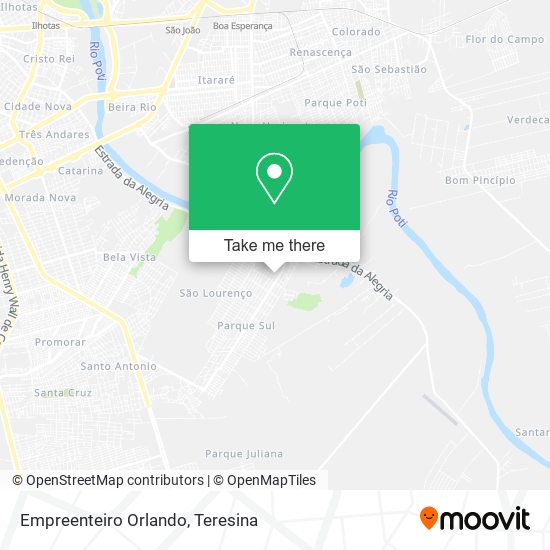 Empreenteiro Orlando map