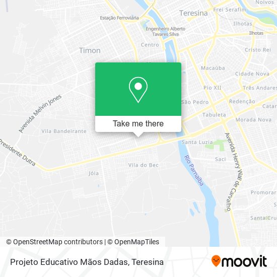 Projeto Educativo Mãos Dadas map