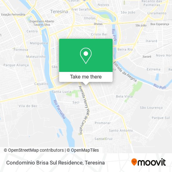 Condomínio Brisa Sul Residence map