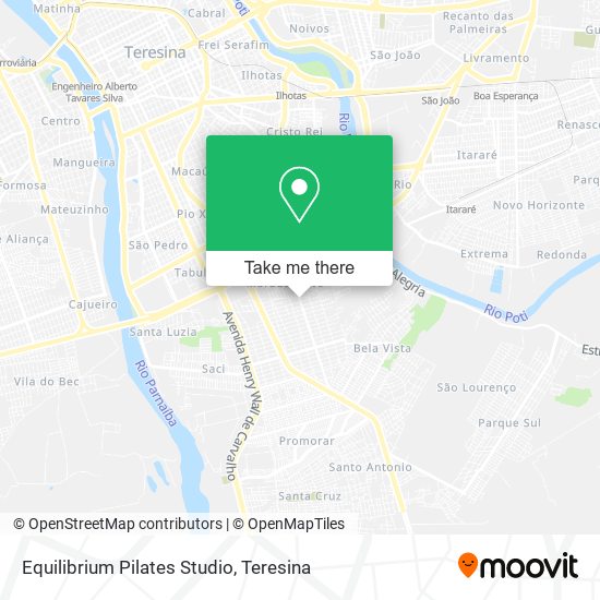 Equilibrium Pilates Studio map