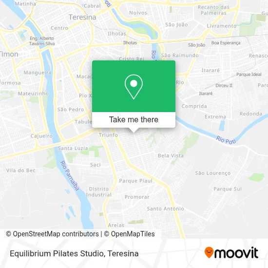 Equilibrium Pilates Studio map