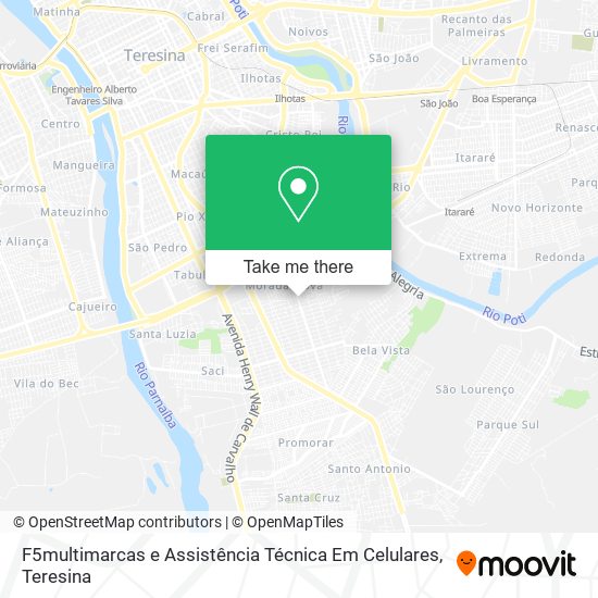 Mapa F5multimarcas e Assistência Técnica Em Celulares