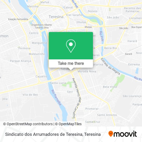 Sindicato dos Arrumadores de Teresina map