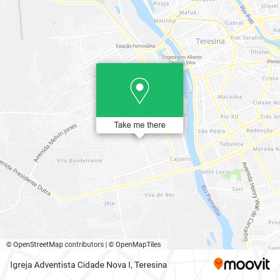 Mapa Igreja Adventista Cidade Nova I