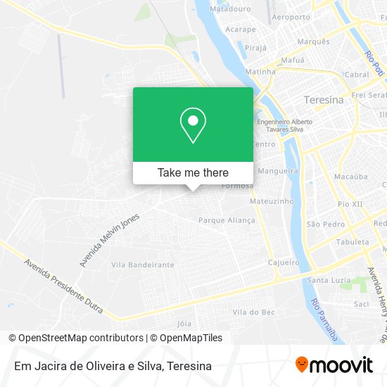 Em Jacira de Oliveira e Silva map