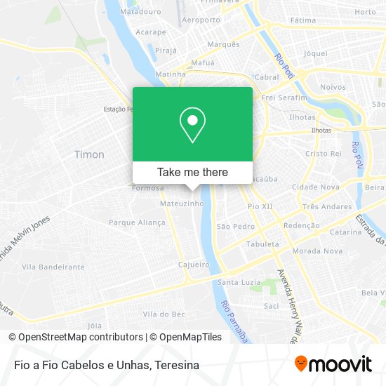 Fio a Fio Cabelos e Unhas map