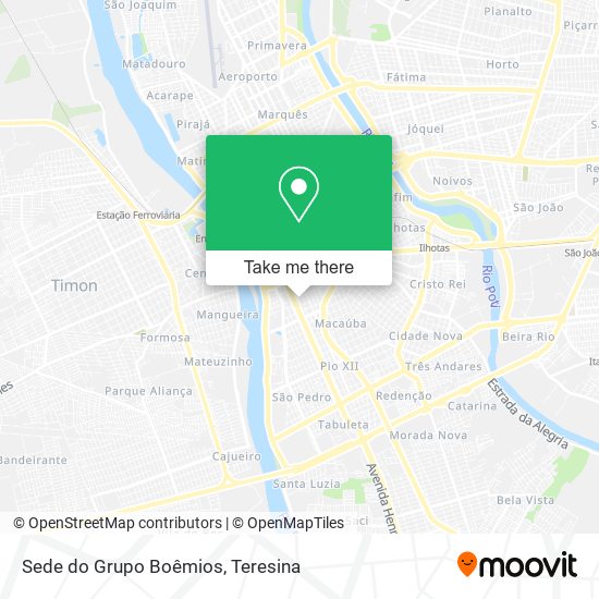Sede do Grupo Boêmios map