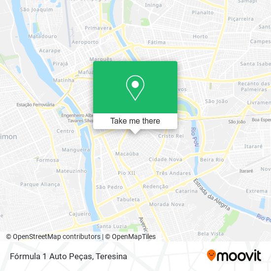 Fórmula 1 Auto Peças map