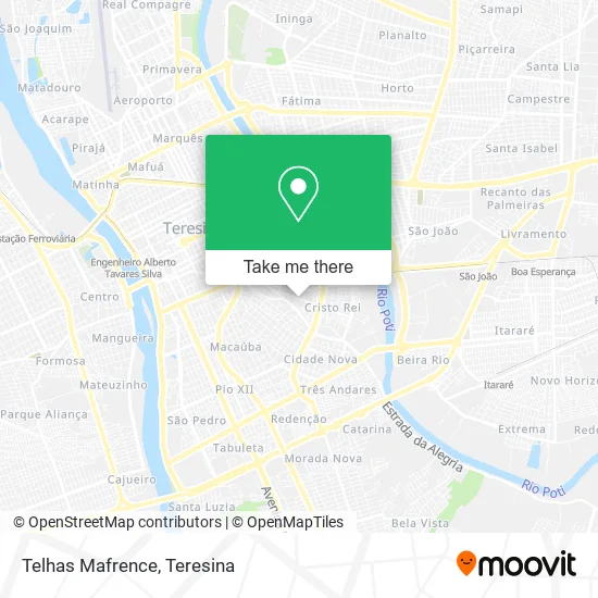 Telhas Mafrence map