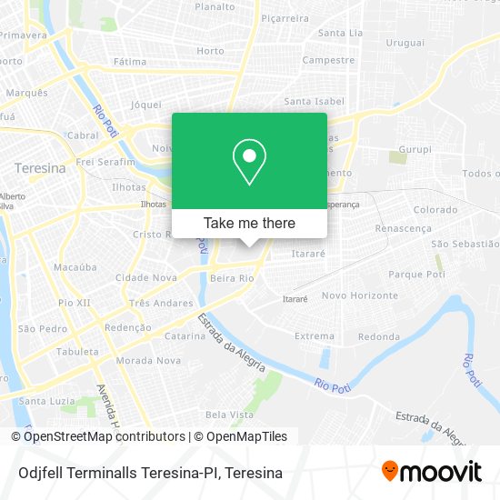 Mapa Odjfell Terminalls Teresina-PI