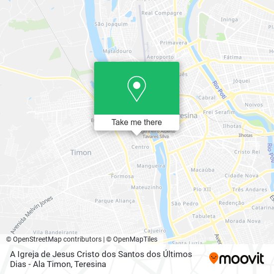 A Igreja de Jesus Cristo dos Santos dos Últimos Dias - Ala Timon map