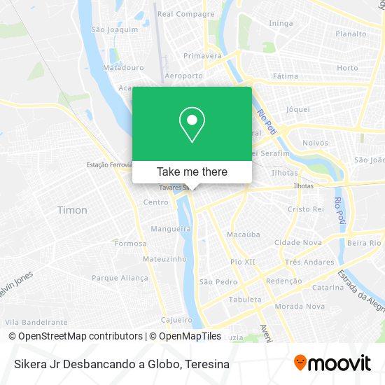 Sikera Jr Desbancando a Globo map