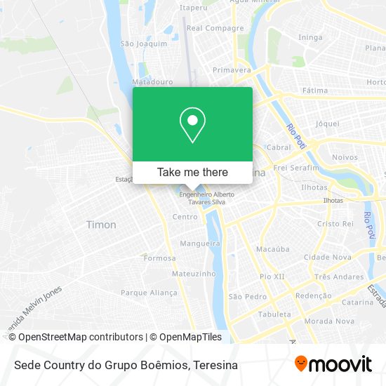 Sede Country do Grupo Boêmios map