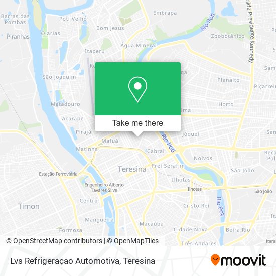 Lvs Refrigeraçao Automotiva map