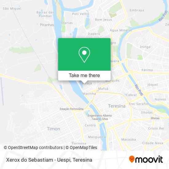Xerox do Sebastiam - Uespi map