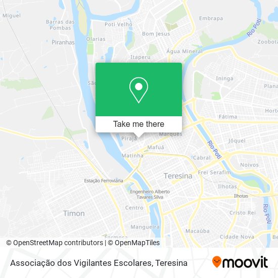 Associação dos Vigilantes Escolares map