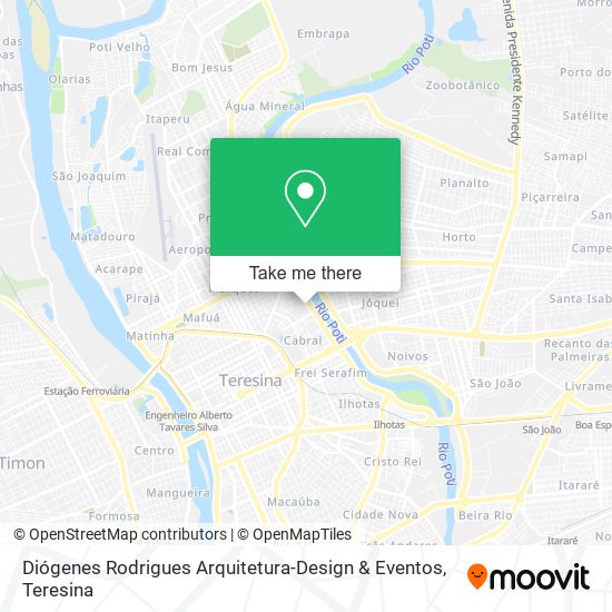 Mapa Diógenes Rodrigues Arquitetura-Design & Eventos