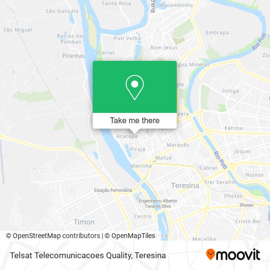 Telsat Telecomunicacoes Quality map