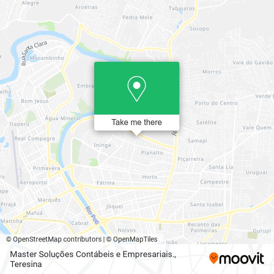 Mapa Master Soluções Contábeis e Empresariais.