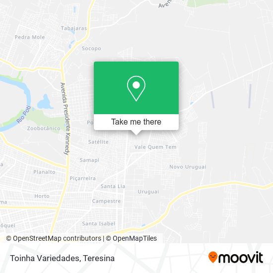 Toinha Variedades map