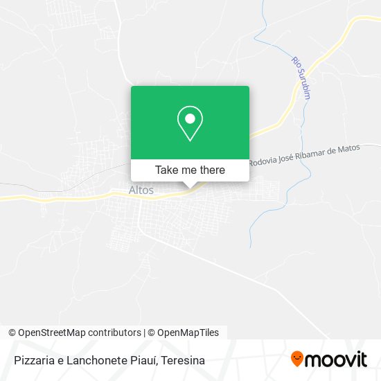 Mapa Pizzaria e Lanchonete Piauí
