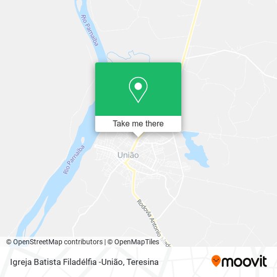 Igreja Batista Filadélfia -União map