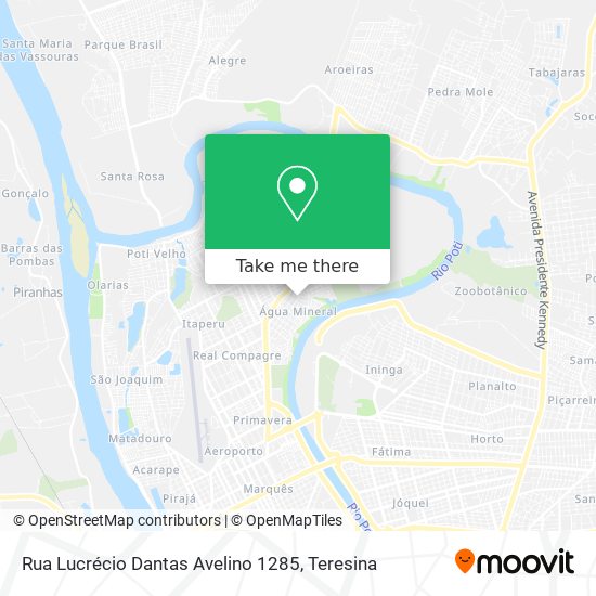 Rua Lucrécio Dantas Avelino 1285 map