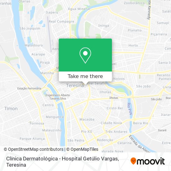 Clínica Dermatológica - Hospital Getúlio Vargas map