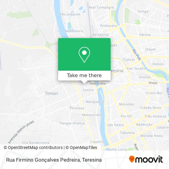 Mapa Rua Firmino Gonçalves Pedreira