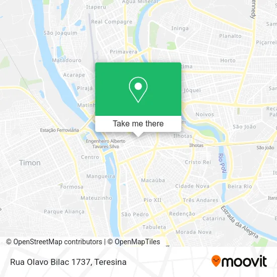 Rua Olavo Bilac 1737 map