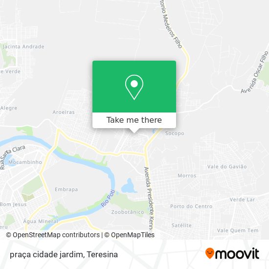 praça cidade jardim map