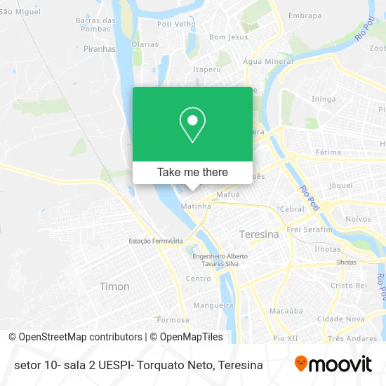setor 10- sala 2 UESPI- Torquato Neto map