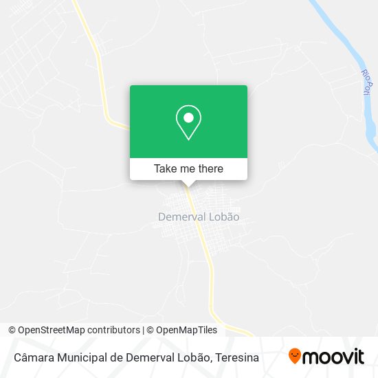 Câmara Municipal de Demerval Lobão map