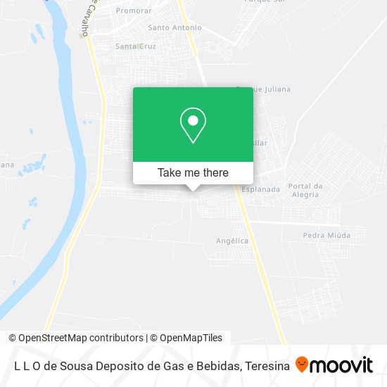 L L O de Sousa Deposito de Gas e Bebidas map