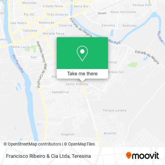 Francisco Ribeiro & Cia Ltda map