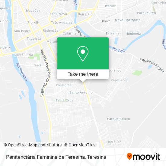 Penitenciária Feminina de Teresina map