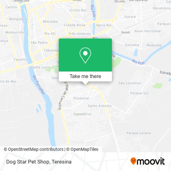 Mapa Dog Star Pet Shop