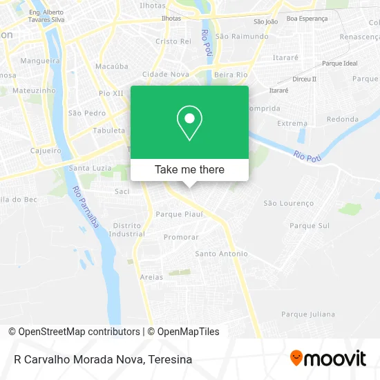 R Carvalho Morada Nova map