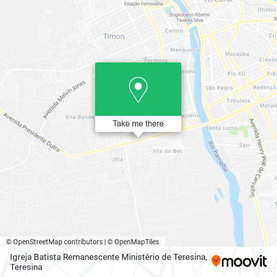 Igreja Batista Remanescente Ministério de Teresina map