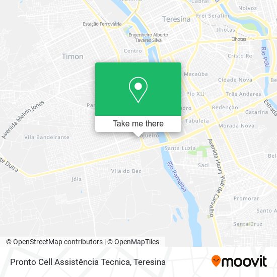Mapa Pronto Cell Assistência Tecnica
