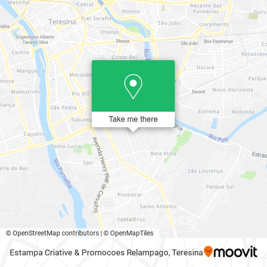 Estampa Criative & Promocoes Relampago map