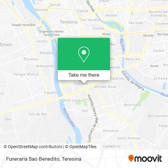 Funeraria Sao Benedito map